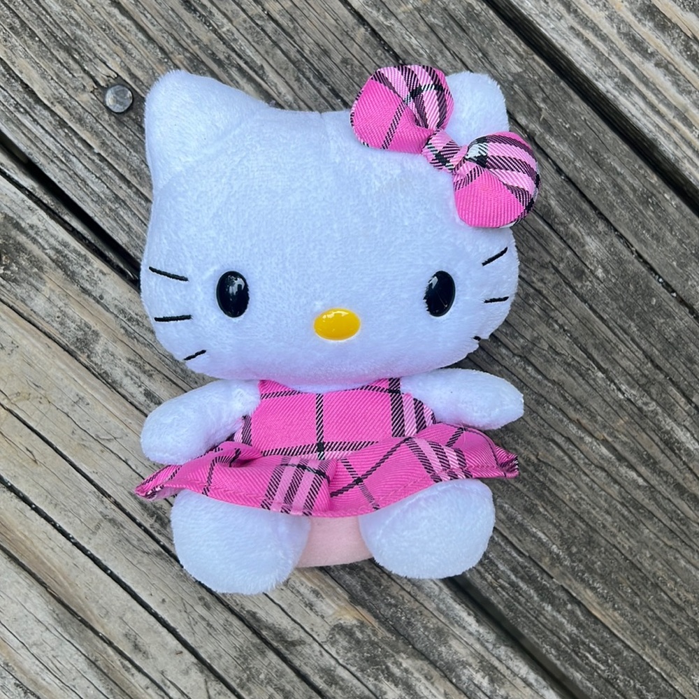 Hello Kitty Tartan Plaid Plush
